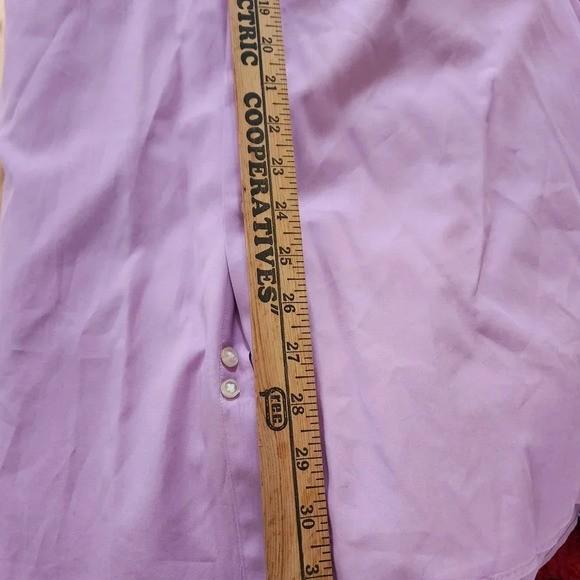 Calvin Klein Dress Shirt Men's XL 17.5 34/35 Long Sleeve Button Down Pink - Picture 5 of 8